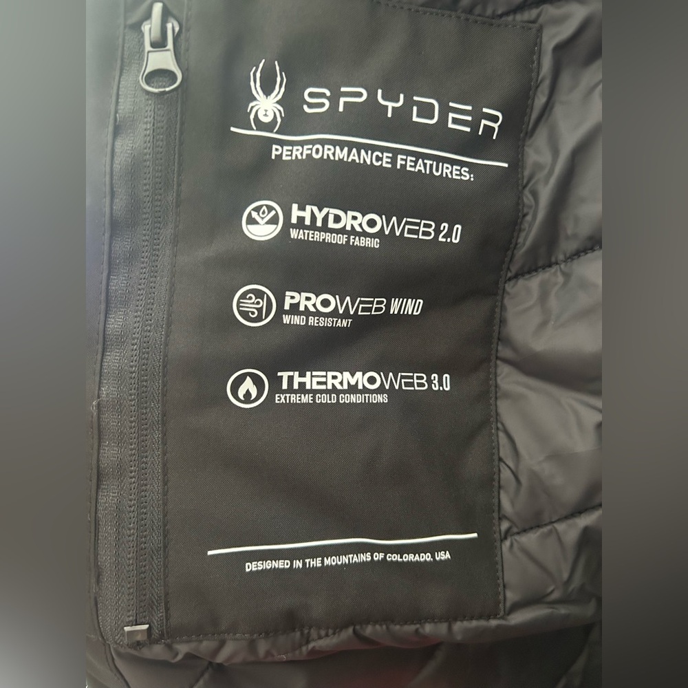 Spyder 3 in One Black and White Lady Jacket - Picture 13 of 16